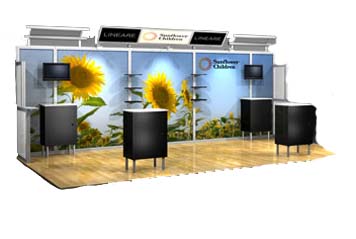 10' x 20' Lineare Alumalite Display